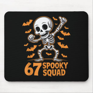 Tapis De Souris 67 Équipe effrayante Halloween Squelette 6 7 Mème