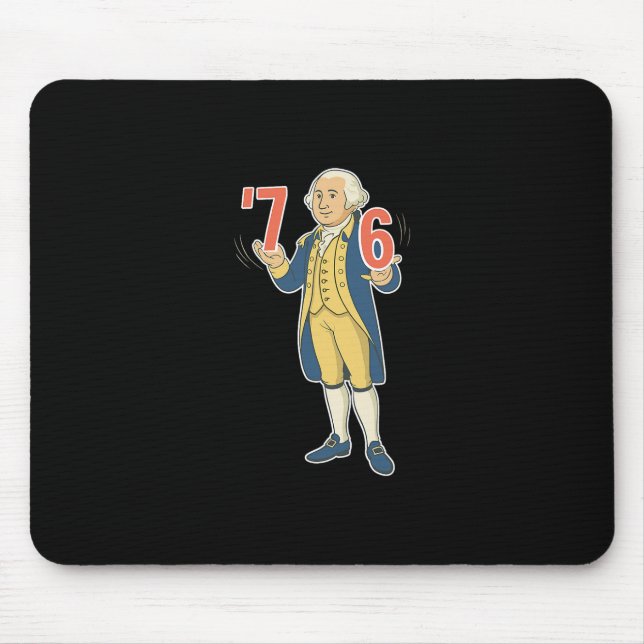 Tapis De Souris 67 Funny George Washington Mème Six Sept Gen Alph (Devant)