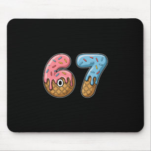 Tapis De Souris 67 Glace 67 Mème Drôle Six Sept Gen Alpha Hommes