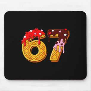 Tapis De Souris 67 Glace Dégoulinante Mème Drôle Six Sept 67 Valen