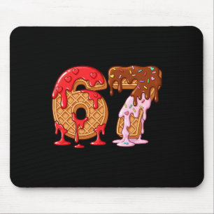 Tapis De Souris 67 Glace Dégoulinante Mème Drôle Six Sept Saint Va
