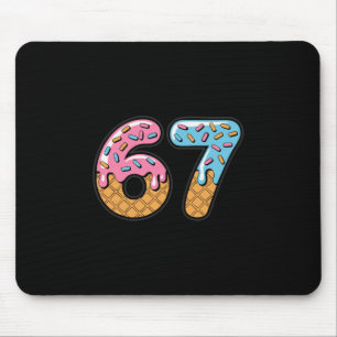 Tapis De Souris 67 Glace Dégoulinante Mème Six Sept Argot Gen Alph