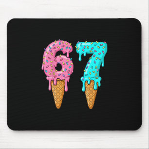 Tapis De Souris 67 Glace qui dégouline Mème Six Sept Argot Gen Alp