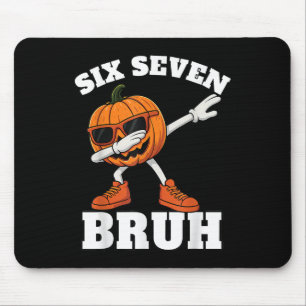 Tapis De Souris 67 Halloween Drôle Six Sept Bruh Meme Brainrot Pu