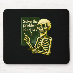 Tapis De Souris 67 Halloween Math Drôle Six Sept Mème Brainrot Crâ