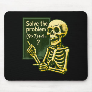 Tapis De Souris 67 Halloween Math Drôle Six Sept Mème Brainrot Crâ