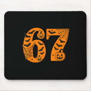 Tapis De Souris 67 Halloween Six Sept Brainrot Mème Garçons Enfant