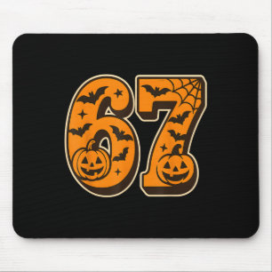 Tapis De Souris 67 Halloween Six Seven Brainrot Mème Garçons Enfan
