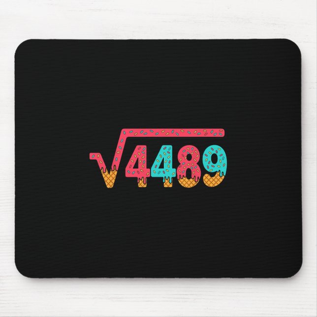 Tapis De Souris 67 Ice Cream Drip Meme Square Root 4489 Slang Math (Devant)