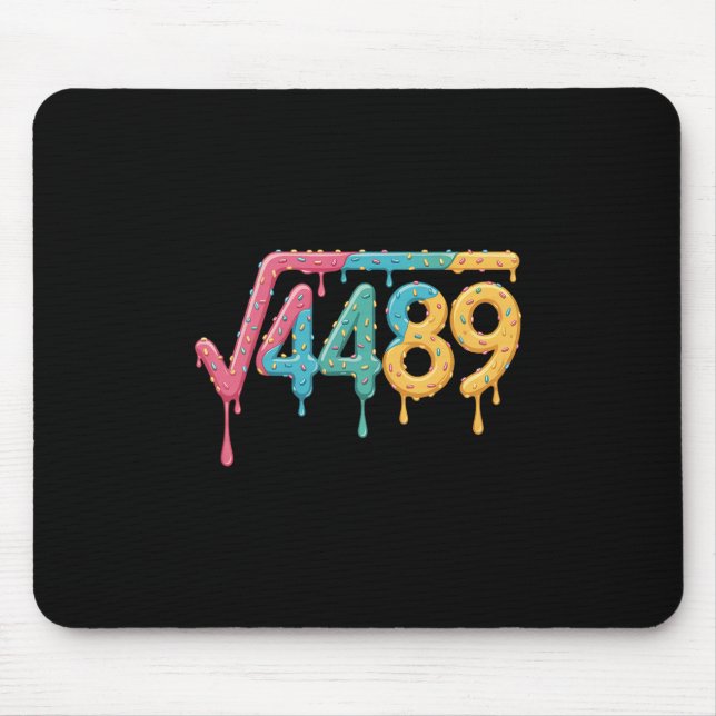 Tapis De Souris 67 Ice Cream Drip Meme Square Root 4489 Slang Math (Devant)