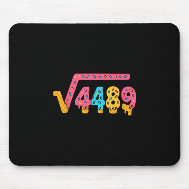 Tapis De Souris 67 Ice Cream Meme Square Root 4489 Slang Math Teac (Devant)