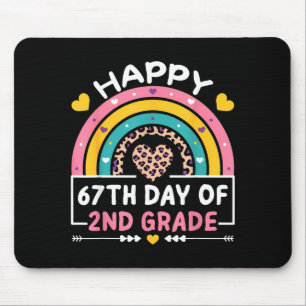 Tapis De Souris 67 Jours D'école Joyeux 67e Jour De 2e Année Ensei