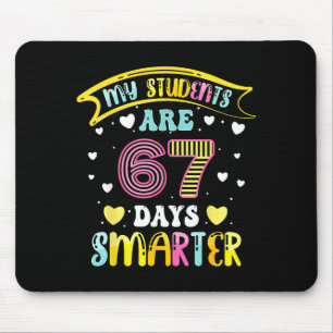 Tapis De Souris 67 jours plus intelligent 67 jours d'école 6 7 mèm