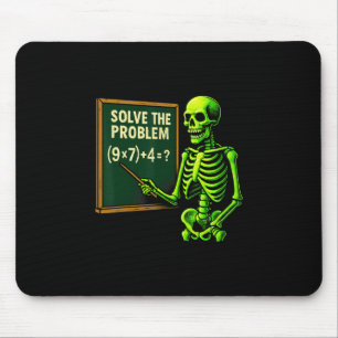 Tapis De Souris 67 Math Halloween squelette Meme pour les enseigna