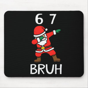 Tapis De Souris 67 Meme 6 7 Noël drôle de Santa Dabbing Six Sept