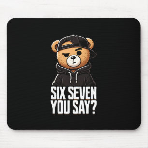 Tapis De Souris 67 Mème 6 7 Nombres Ours Six Sept Drôle Garçons En