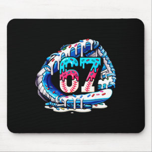Tapis De Souris 67 Meme Argot Gant de Baseball Drip Glace Six Se