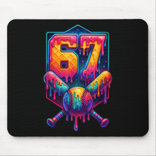 Tapis De Souris 67 Mème Baseball Tendances Drôle Numéro 67 Joueur