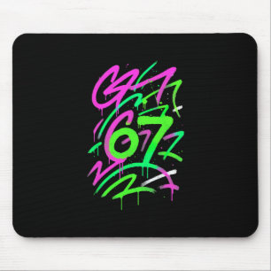 Tapis De Souris 67 Mème caché tendance Gen Z Alpha Six Sept 6 7