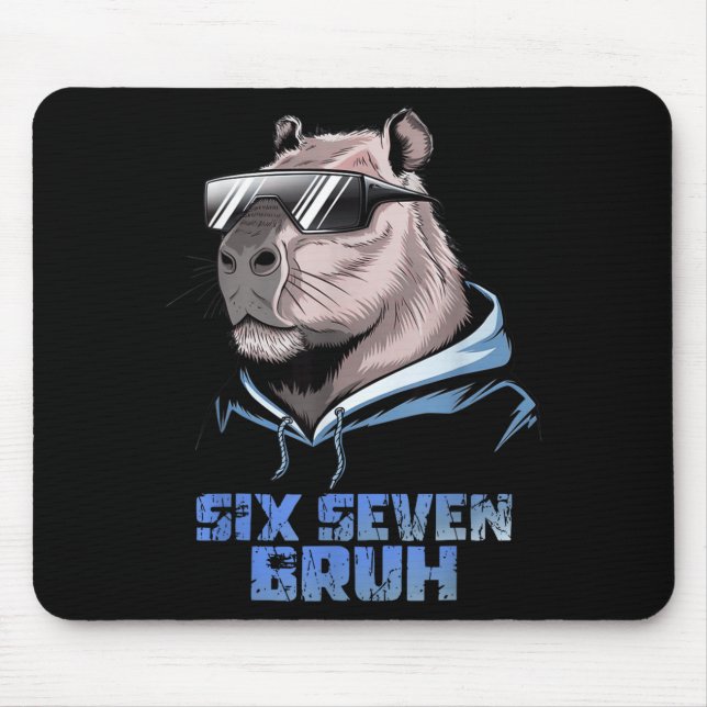 Tapis De Souris 67 Meme Capybara Funny Six Seven Bruh Capybara For (Devant)