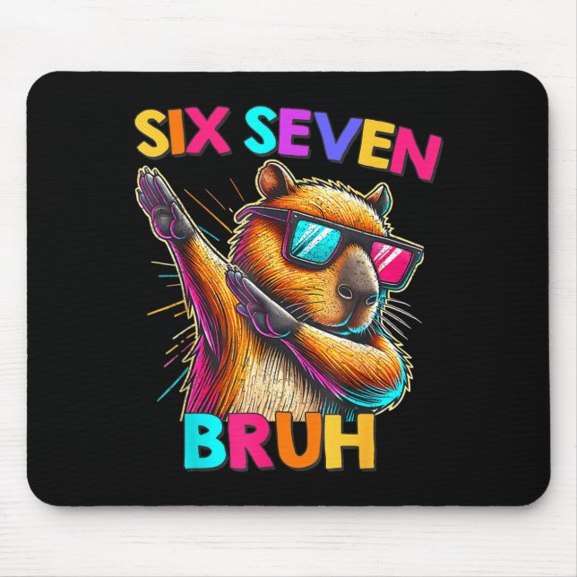 Tapis De Souris 67 Meme Capybara Six Seven Bruh Capybara Kids Boys (Devant)