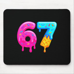 Tapis De Souris 67 Meme Crème Glacée Dégoulinante Drôle Six Sept G