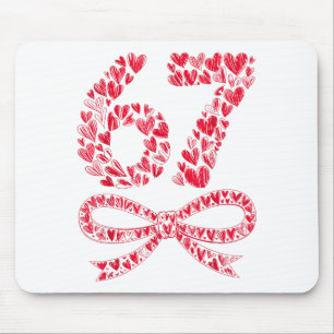 Tapis De Souris 67 Meme de la Saint-Valentin en forme de cœur – Te