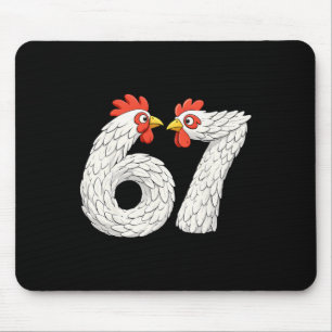 Tapis De Souris 67 Meme de poulet Six Sept Drôle Enfants Adolescen