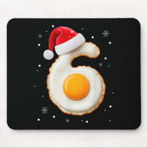 Tapis De Souris 67 Meme Drôle Numéro 6 Œuf Bacon Costume de Noël C