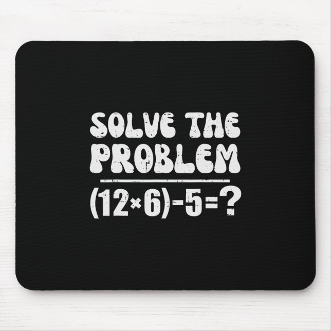 Tapis De Souris 67 Mème Drôle Pemdas Prof De Math Élémentaire Six  (Devant)