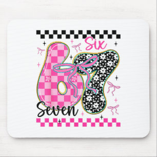 Tapis De Souris 67 Meme drôle rempli de cœurs Six Sept Valenti