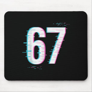 Tapis De Souris 67 Meme Glitch-core 67 Signal numérique chargement