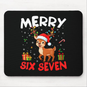 Tapis De Souris 67 Meme Joyeux Six Sept Renne Noël Drôle Femmes
