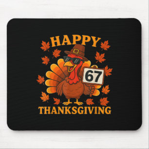 Tapis De Souris 67 Meme Joyeux Thanksgiving Dinde Drôle Six Sept