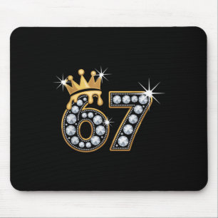Tapis De Souris 67 Mème Luxe Couronne Goutte Élégant Royal Six Sep