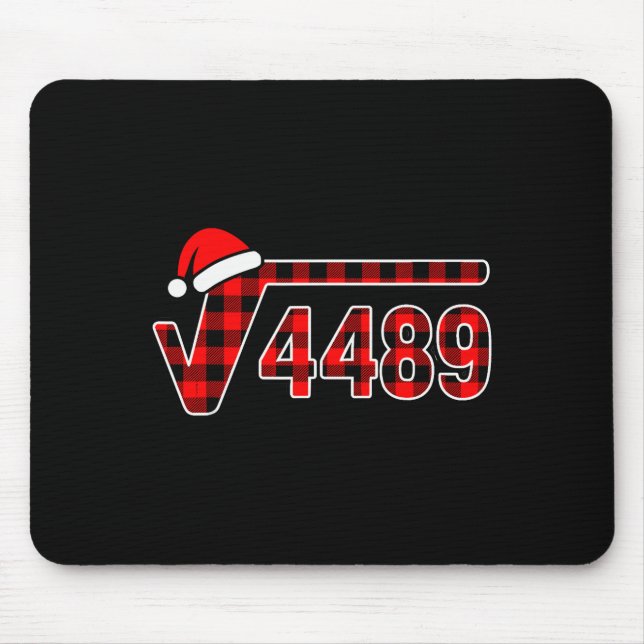 Tapis De Souris 67 Meme Noël Racine Carrée 4489 Six Sept Mathémati (Devant)