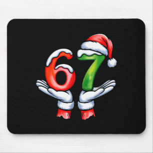 Tapis De Souris 67 Meme Père Noël Main Drôle Six Sept Noël