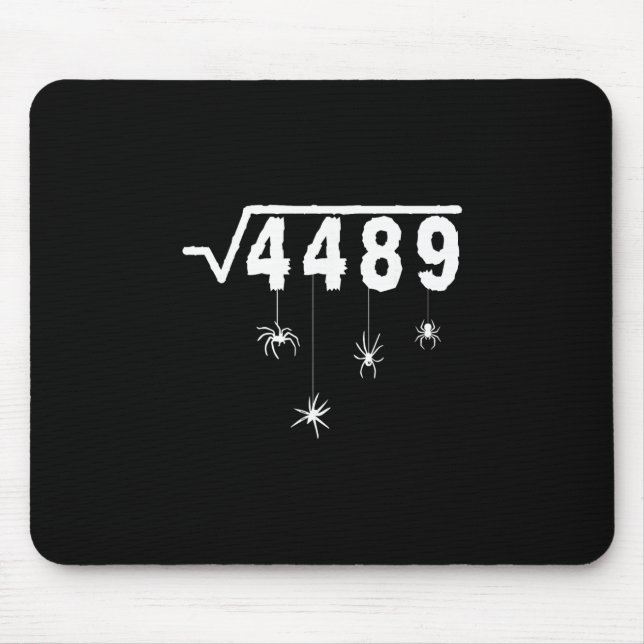 Tapis De Souris 67 Mème Prof de maths 6 7 Halloween Araignées Carr (Devant)