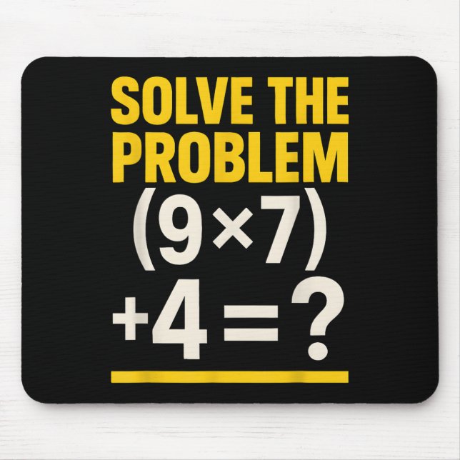 Tapis De Souris 67 Meme Prof de Maths Drôle École 6-7 Pourriture C (Devant)