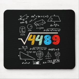 Tapis De Souris 67 Mème Racine Carrée 4489 Faites Le Calcul Annive