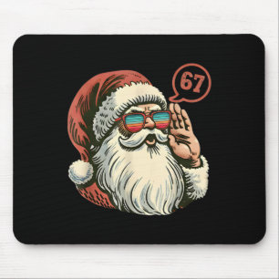 Tapis De Souris 67 Meme Santa Cool Rétro Santa 6 7 Drôle Six Sept