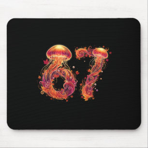 Tapis De Souris 67 Mème Six Sept 6 7 Rétro Méduse Mer Océan Th