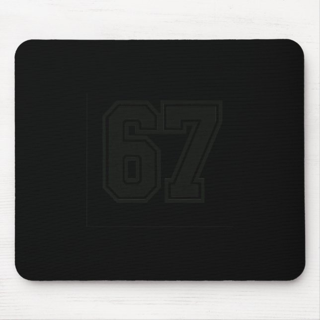 Tapis De Souris 67 Meme Six Seven 6 7 Conception de Meme 6 7  (Devant)