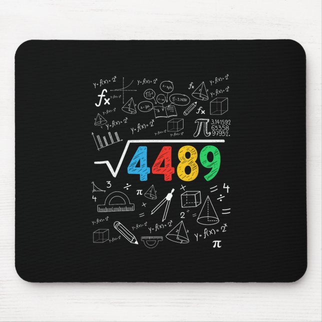 Tapis De Souris 67 Meme Square Root 4489 Slang Six Seven Math Teac (Devant)