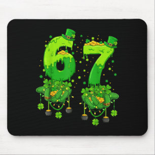 Tapis De Souris 67 Meme Trèfles Six Sept Trèfles 6-7 St-Patrick