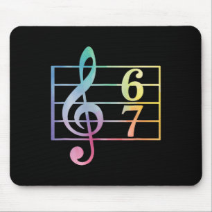 Tapis De Souris 67 Musique Mème Argot Six Sept Professeur de Musiq