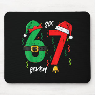 Tapis De Souris 67 Noël Drôle 6 7 Mème Six Sept Xmas Garçons Ki