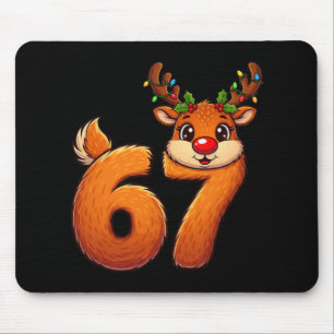 Tapis De Souris 67 Noël drôle de Renne Bruh Mème Pyjama Femme