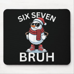 Tapis De Souris 67 Noël Drôle Six Sept Mème Brainrot Bonhomme de N