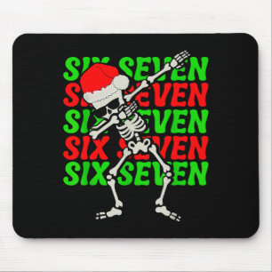 Tapis De Souris 67 Noël Drôle Six Sept Mème Brainrot Dabbing